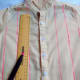 I used a ruler to create a grid on the dyed shirt.