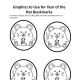 Graphic template for Year of the Rat bookmarks. To print a pdf, click on the orange link above in this article.