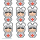 Graphic template for Year of the Rat bookmarks. To print a pdf, click on the orange link above in this article.