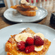 I love to top my French toast with fresh fruits like raspberries and bananas. They go well with the eggy bread.