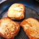 Once your French toast is crispy on one side, turn it over. I love crispy french toast.