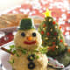Snowman cheese ball