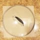 A frying pan lid makes a great guide for drawing a circle