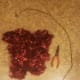 Materials needed for festive garland wreath
