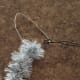 Begin wrapping garland around your wire.