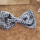 Fabric bow tie.