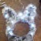 Fluffy bunny wreath.