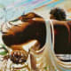 “Diva of the Pea Field” (2012) by Charles Criner; Mixed Media on Paper