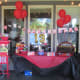The "concession stand" was ready to go with Red Vines, popcorn, soda, candy bars and more.