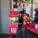 The popcorn machine was perfect for the theme.