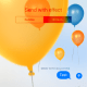 You can also add effects in the message background, such as balloons.