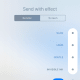 Hold down the blue, upward-pointing arrow on the right side of the message to bring up the Send with Effect screen.