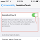 Turning on "Assistive Touch" to turn on the floating button. You can now exit the "Settings" app.