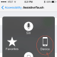 STEP #1 Touching the Floating Button opens this first dark screen. If you want to capture a screenshot, touch the "Device" icon.