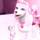 The cute pets, also with French accents and design talents of their own.