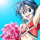Deimon Devil Bats cheerleader.