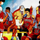 Shohoku team during a half-time break.