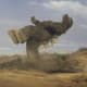 Godzilla's tail-slide kick