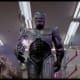 Sparks emitting as Robo gets shot.