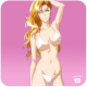 Rangiku on two piece swim suit.