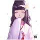 Hinata Hyuga wearing a traditional wedding dress kimono.