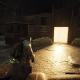 The entrance to The Choking Hollow, inside of a tunnel with a makeshift barricade.