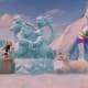 Running joke of ice sculptures breaking...