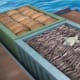 How convenient that this container full of fish on this randomly floating boat so happened to sail by!