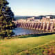Bonneville Lock and Dam along the Columbia River Gorge