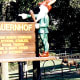 This sign pointed the way to the Bauernhof