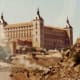 The Alcazar viewed from a distance. Renaissance styling. Destroyed and rebuilt many times it has served many purposes throughout the years...from royal palace to prison to military academy to museum and library.