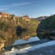 Panorama of the Tagus River in Toledo, Spain