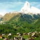 Photo of snow capped Matterhorn