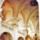 Inside the church in Disentis, Switzerland