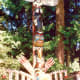 Beautiful totem poles in this park