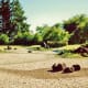 Dry Oriental garden design