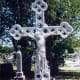 The cemetery outside St. Cyril & Methodius Catholic Church