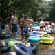 Found a nice sand bar along the river that provided some shade and a place to eat lunch.