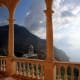 View of temple at Son Marroig from balcony