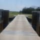 Bridge across moat to go inside Ft Pulaski.