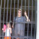 Dad and Olivia in Fort Pulaski's jail.