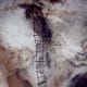 Remnants of an old ladder from people who first discovered this chamber in Carlsbad Caverns