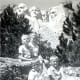 Mount Rushmore in background - "Top - Tommy & Peggy, Bottom - Johnny & Billy"