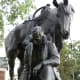 Statue on the grounds of the Woolaroc Museum