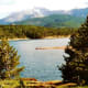 View of Crystal Reservoir on our way up Pikes Peak in Colorado.