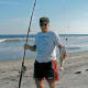 Hubby showing off his catch near Oregon Inlet.