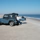 Driving on the beach near Oregon Inlet, Cape Hatteras National Seashore, NC Outer Banks