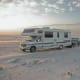 Watch the sunrise on the Gulf of Mexico when you park your RV right on the beach in Padre Island National Seashore.