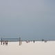A game of beach volleyball is one of many ways to enjoy a day at this beach.