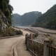 Cat Ba's Beautiful Coastline and Scenery. UNESCO World Heritage Site of Halong Bay in Vietnam.